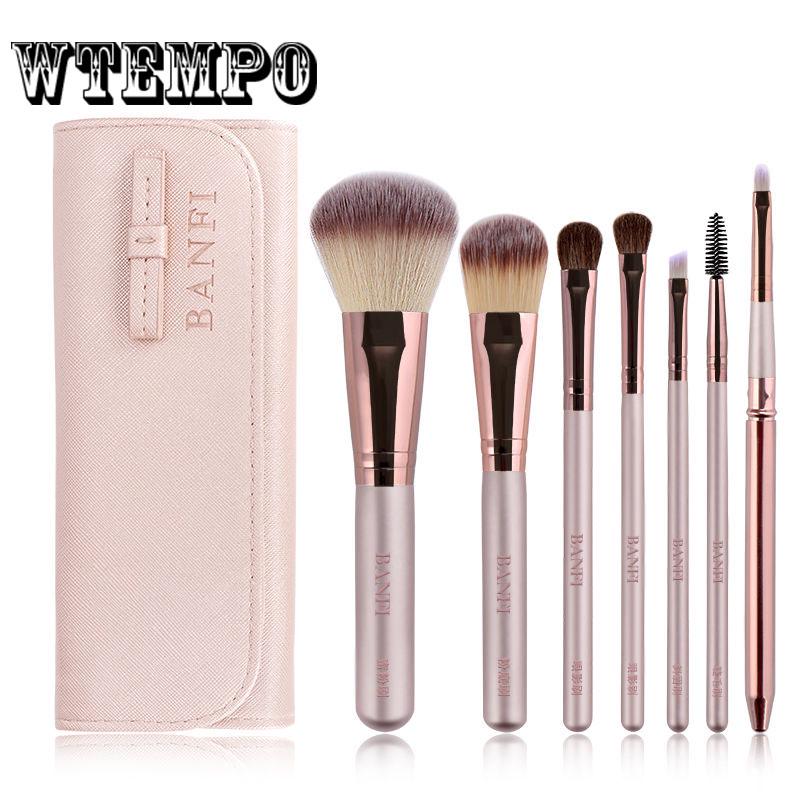 7pcs Professional Makeup Brush Set Women Eye Eyeshadow Blush Brushes Cosmetic Kit Tool