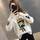 Pofulove Winter Pullover Women Loose Bottoming Shirt (plus Velvet Thick) Half Turtleneck Sweater