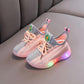 Kids Led Shoes Lycra Mesh Breathable Children's Shoes with Light Boys and Girls Lights Sneakers