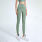 Women's High-waist Leggings Hip-lifting Fitness Trousers Seamless Stretch Yoga Pants Quick-drying Nine-point Sports Pants Outer Wear