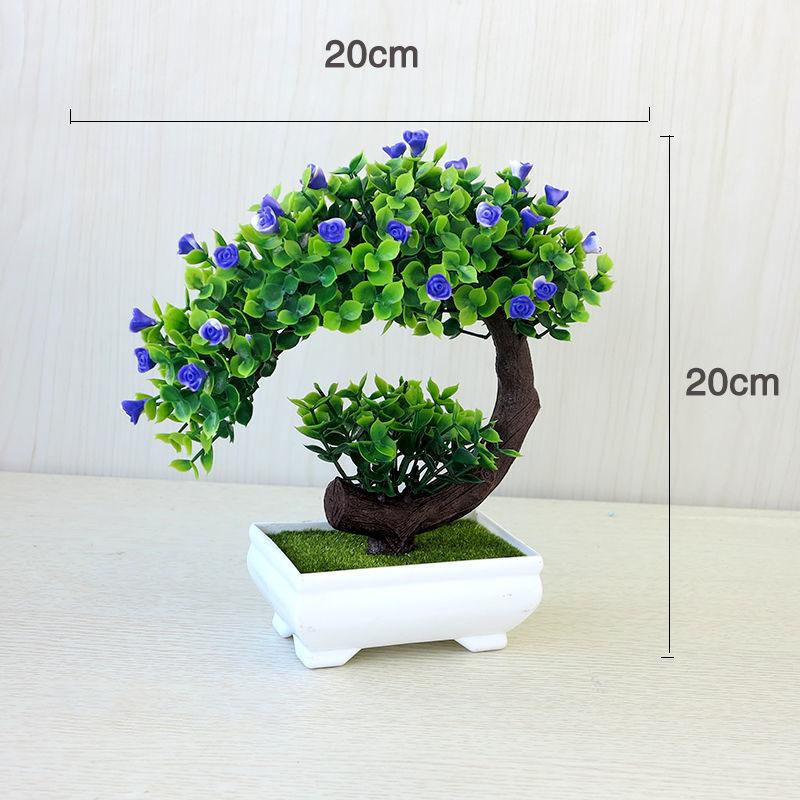 Arrangement Potted Plant Simulation Flower Set Bonsai Cabinet Decoration Decoration Fake Flower Potted Plant Decoration Living Room Bedroom Flower