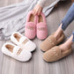 Women's Autumn and Winter Beanie Shoes Women's Warm Thick-soled Flat Outer Wear Fleece Padded Shoes