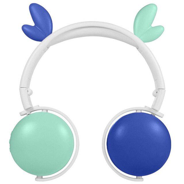 Cat Ear Little Evil Antler Noise Reduction Headphone Bluetooth 5.0 Young People Kid Headset with Mic