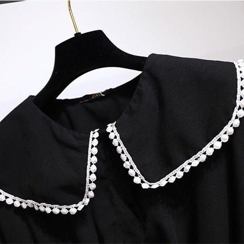 2021 Spring and Autumn Two-piece Plus Size Women's Fashion Slim and Loose Black Suit Women