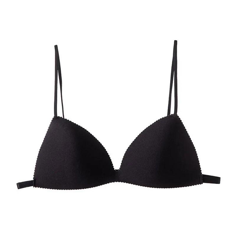 Thin Sexy Triangle Cup One Piece No Steel Ring Sling No Trace Beautiful Back Gathering Anti-sagging Tube Top Women's Underwear Bra