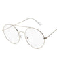Vintage Round Sunglasses Men Women 2019 Fashion Metal Sun glasses Small Circle Sunglass Reflective M
