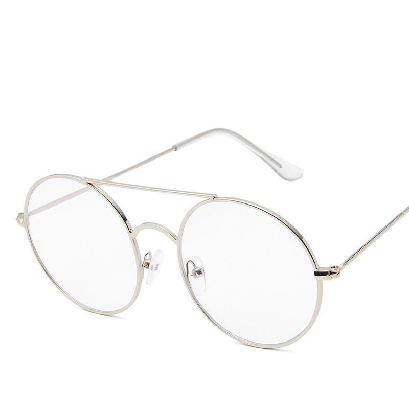 Vintage Round Sunglasses Men Women 2019 Fashion Metal Sun glasses Small Circle Sunglass Reflective M