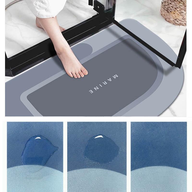 Diva Mud Bathroom Water-absorbing Quick-drying Pad Anti-slip Foot Pad Carpet Home Bathroom Mat To Enter The House 40*60cm/50*80cm