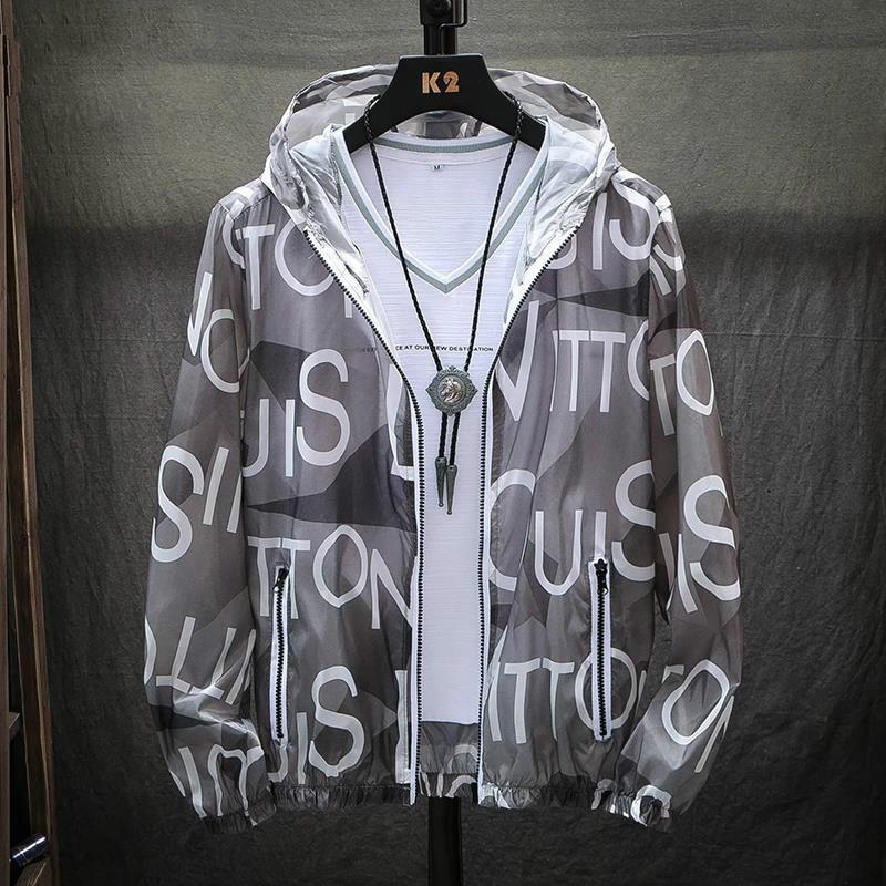 Spring and Summer Thin Sun Protection Clothing Men's Casual Jacket Young Student Trend Jacket Loose Gown Top