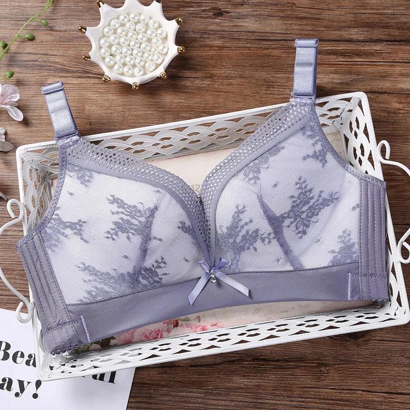 Thin Section Breathable Adjustable No Trace No Steel Rings Receiving Side Breast Women's Underwear Bra