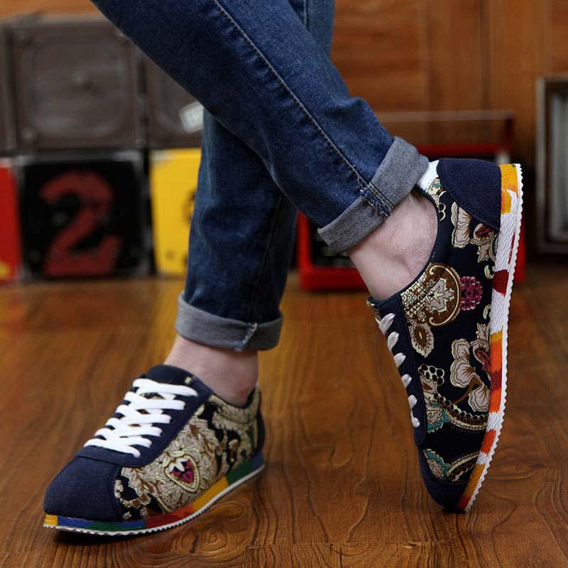 Plus Size39-44 Men Sneakers Chinese Style Running Basketball Shoes Breathable Lightweight Shoeses