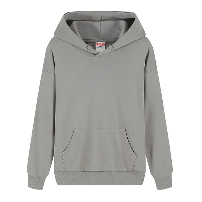 Macaron Pure Color Sweatshirts Loose and Lazy Pure Color Hooded Sweater Men Long-sleeved Sports Cotton Terry Soft Top