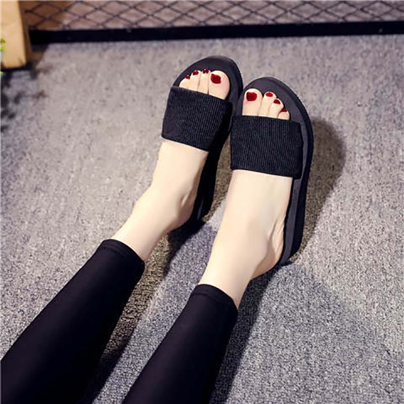 Women Sandals Slippers Women Flip Flops Women Shoes Women Flip Flops Students Indoor Summer  Thick Outer Wear Fashion