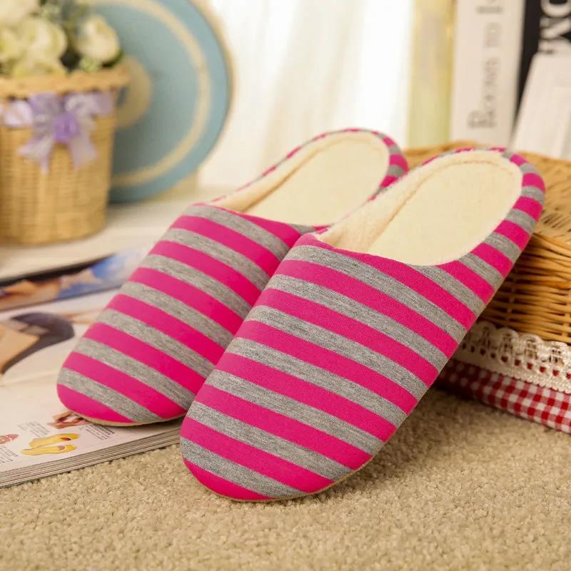 Women Men Urban Cozy Soft Skid-proof Fleece Plush Indoor Slipper