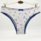 Fashion 6 pcs/lot Printed Sexy low Waist Briefs white Panties Cotton  Women's Underwear
