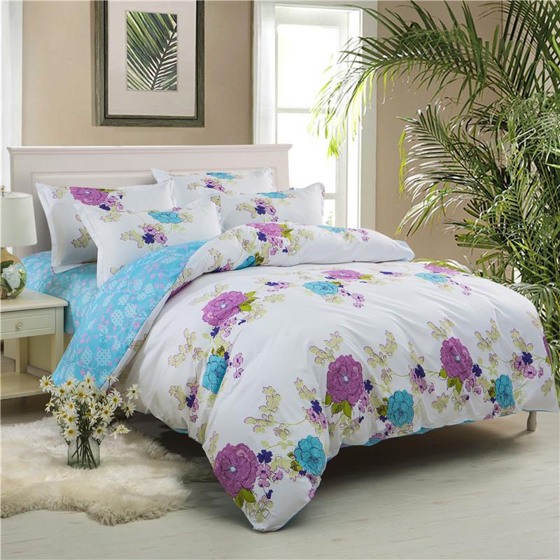 Plaid Duvet Cover Set Bedding Quilt Cover Pillowcases Set