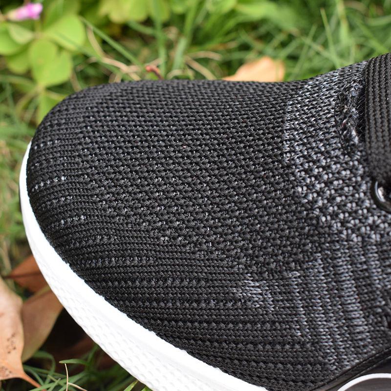Summer net shoes men's breathable all black stain-resistant work shoes men Korean version of running shoes casual shoes men