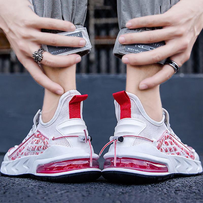 Summer Men's Air Cushion Running Shoes Korean Style Trendy All-match Shoes Breathable Sports Casual Shoes