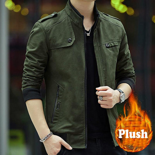 Autumn Bomber Jacket Men Casual Slim Windbreaker Jacket Male Outwear Zipper Coat Brand Clothing