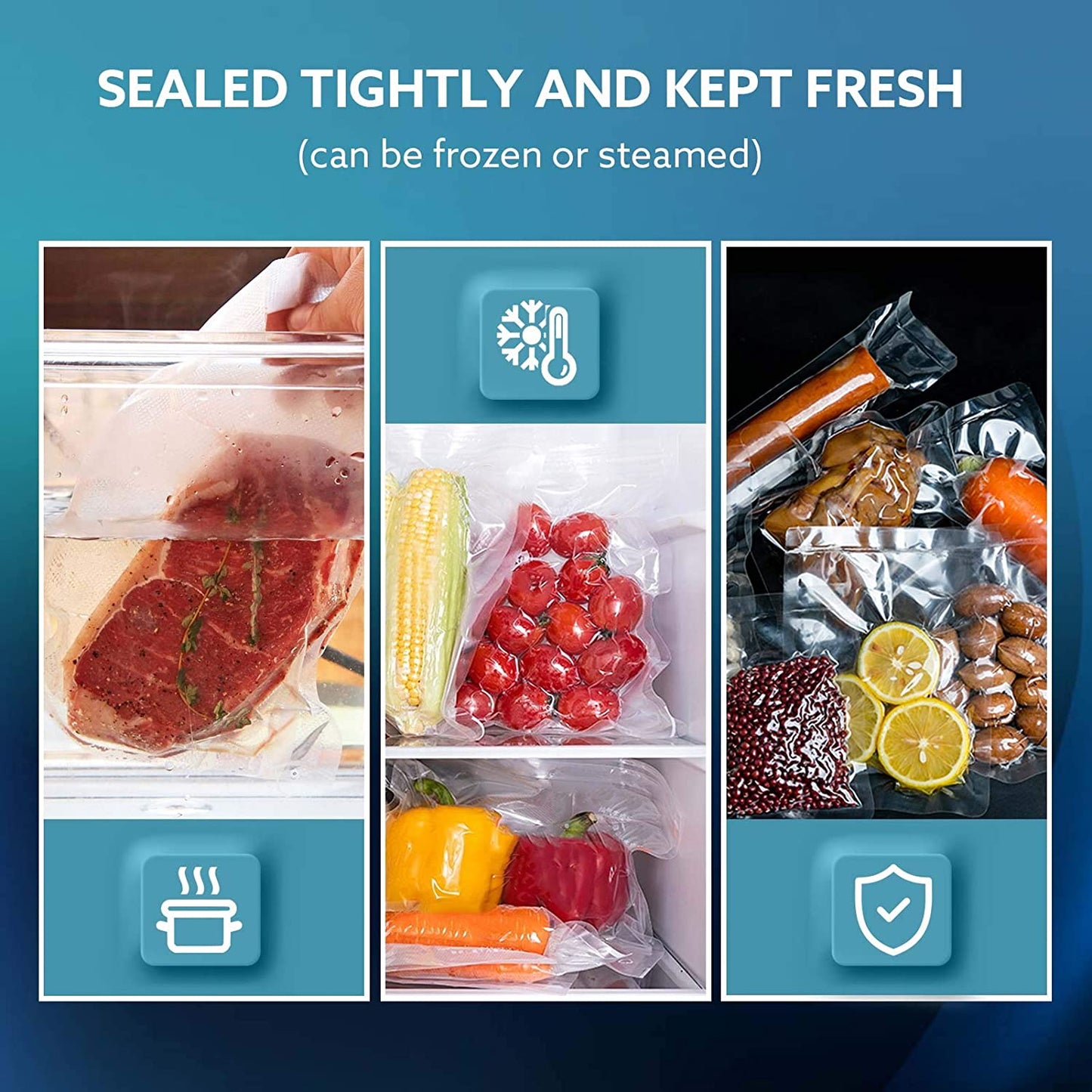 Automatic Vacuum Sealer Machine Dry & Moist Seal Modes Food Sealer Machine