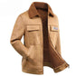 Autumn and Winter Jackets Plus Fur and Plus Velvet Trend All-match Leather Jacket Jacket Men's Lamb Fur Coats
