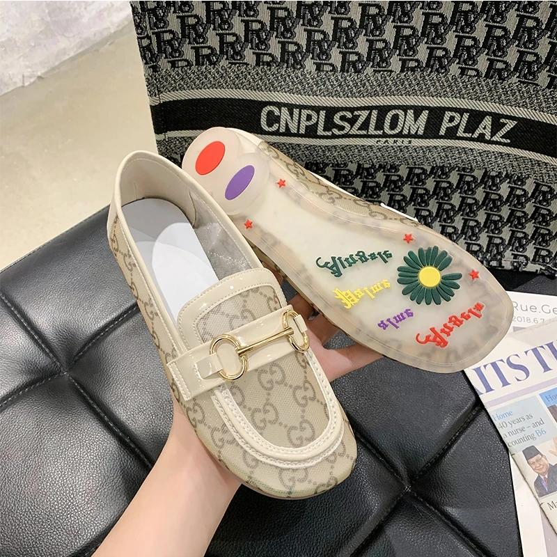 Women's Soft Sole Mesh Casual Shoes Single Shoes Breathable Mesh Shoes Summer Pedal Sandals Comfortable Boat Shoes Women's Shoes Home Mother Shoes