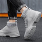 Autumn Martin Boots Men's Casual High-top Shoes Tooling Boots Plus Velvet Warm Cotton Shoes Waterproof Men's Shoes
