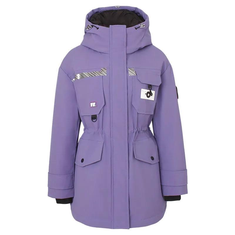 Women's Goose Down Down Jacket Long Winter Work Fitted Padded Clothes Thickened Fashion Pie Overcome Jacket Casual Sports Jacket Climbing Jacket Coat