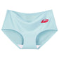 5Pcs/Set Women's Ice Silk Seamless Panties Ladies Cotton Crotch Mid Waist Hip Lift Briefs
