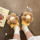 Autumn and Winter Big Flower Design Slippers Non-slip Thermal Insulation Cotton Shoes Comfortable Casual Fashion