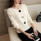 Autumn and Winter Slimming Knitted Bottoming Shirt Loose Spring Top Pullover Women's Age-reducing Temperament Outfit