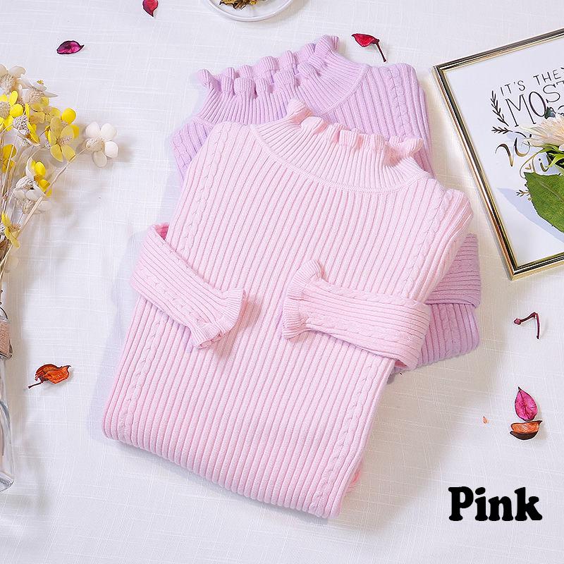 Sweater Women Knitted Ribbed Pullover Sweaters Long Sleeve Turtleneck Slim Jumper Soft Warm Pull