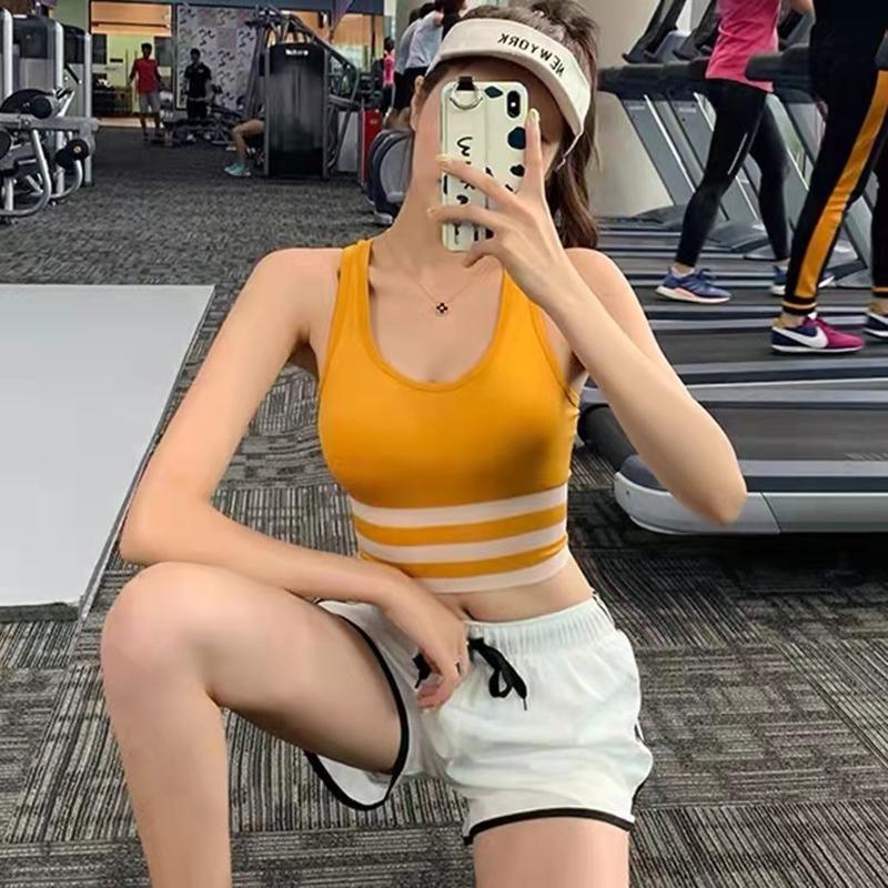 Sports Underwear Running Yoga Vest Workout Tank Tops Running Underwear Women's Top  Anti-sagging Fitness Wrap Chest Beautiful Back Yoga Vest