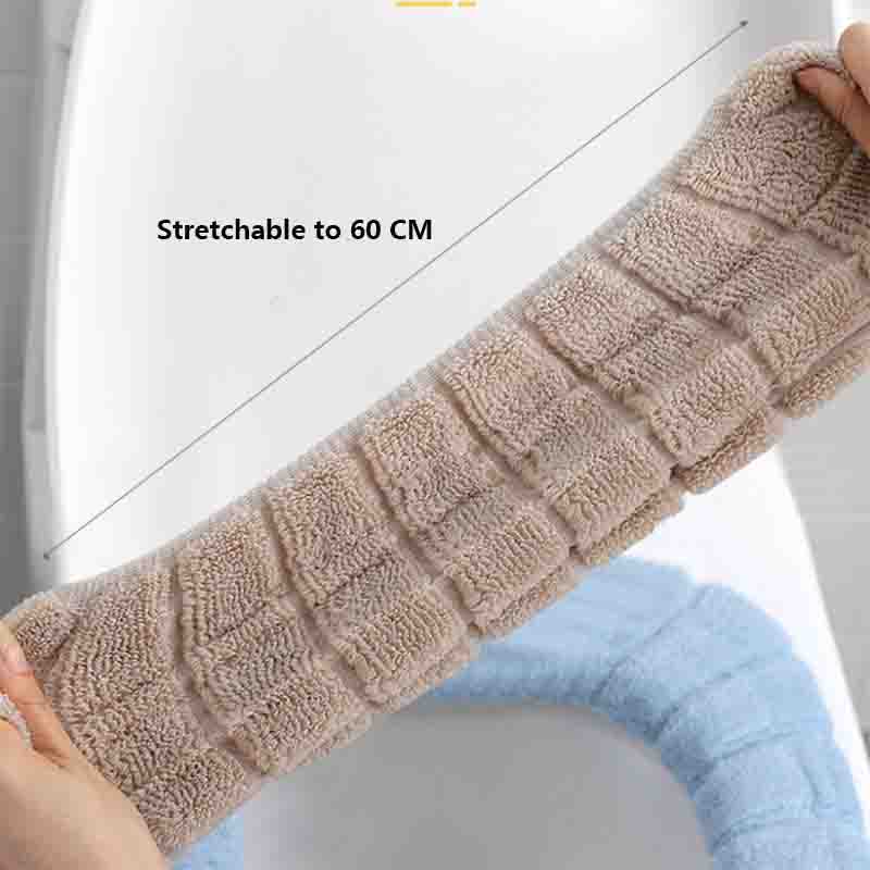 3pc Universal Toilet Seat Velvet Coral Toilet Cover Winter Toilet Cushion Cover Household Closestool Mat Seat Case Lid Cover