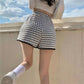 Casual Loose Summer Shorts Women High Waist Printed Short Pants All-match Korean Steetwear High Waist Wide Leg Sports Pants All Match Short Bottoms