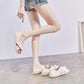 Sandals Women's Summer Jelly Transparent Soles Flat Two-wear Slippers Women's Non-slip Thick-soled Soft Lightweight Simple Sandals