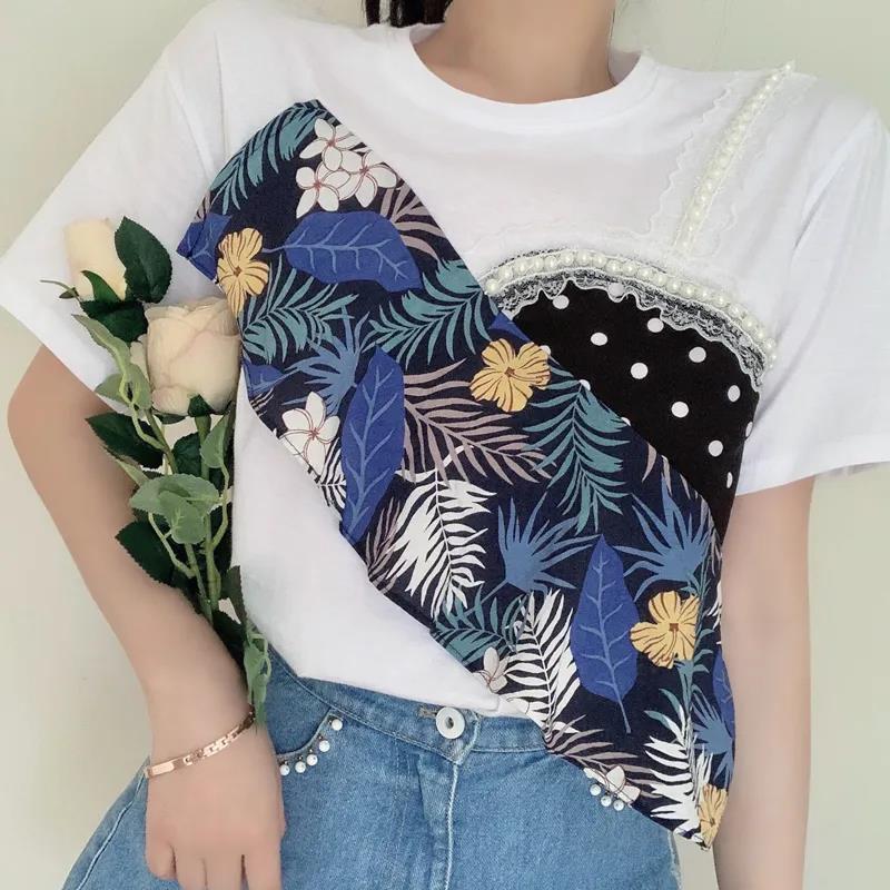 Women's Summer Loose Round Neck Printed Short Sleeve T-shirt