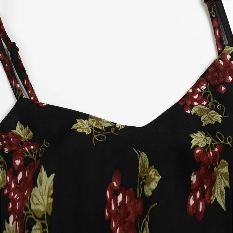 Vintage Casual Sundress Female Beach Dress Midi Button Backless Polka Women Dress Summer 2021 Boho Sexy Floral Dress