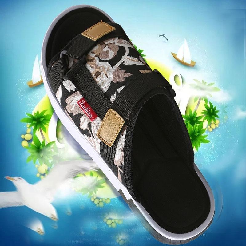 One-word Slippers Men's Summer Sandals Men's Beach Shoes Sandals and Slippers Men's Tide Drag Breathable