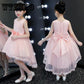 Girls Sleeveless Princess Dress with Flower for Children Clothes Kids Wedding Party Birthday Dresses