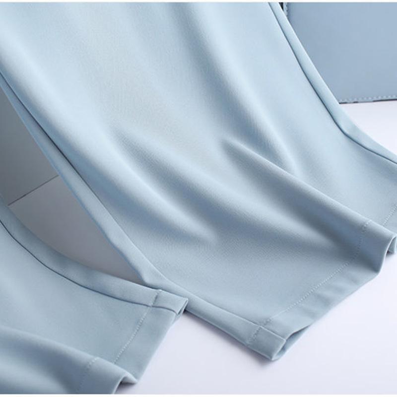 Girls Large Size Sports Pants Fat Ladies Loose High Waist Casual Bench Foot Anti-mosquito Wide Leg Pants