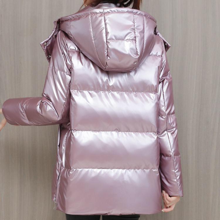 Disposable Cotton Clothes Women's Bright Face Korean Style Fashion Cotton-padded Clothes Women's Winter Loose Hooded Down Cotton Jackets