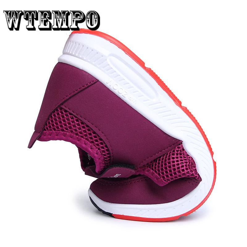 Pair of Shoes Women Flat 4 Colors Breathable Sport Fitness Slip on Casual Loafer Shoes