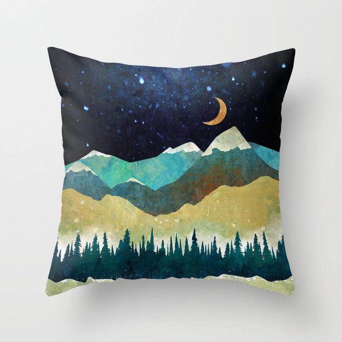 2pcs/set Creative Printing Sofa Cushion Cover+ Cushion Living Room Office Velvet Pillow Bedside Cushion Pillow