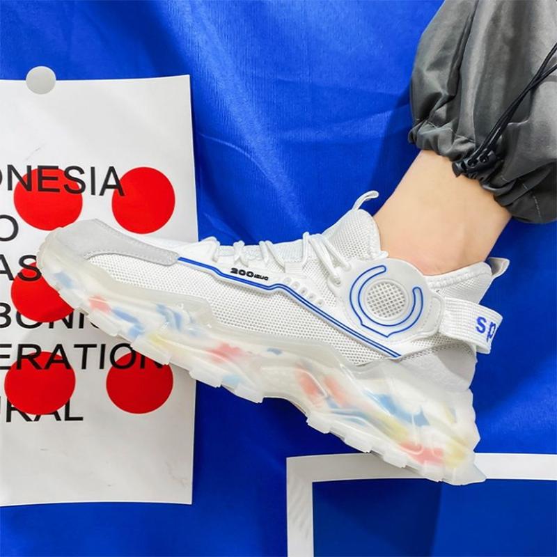 Men's Sports Shoes Trend Wild Casual Shoes Thick-soled Increase Sports Running Shoes Old Shoes Trend