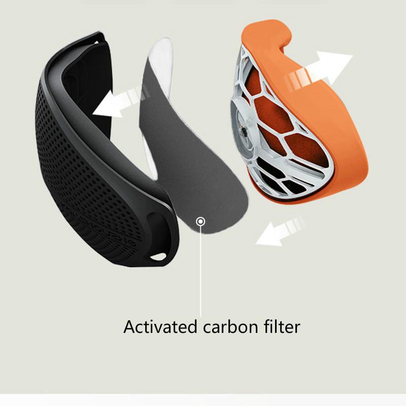 KN95 mouth and nose separation disposable activated carbon filter can replace silicone PM2.5 mask