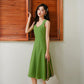 Fruit Green Dress Waist and Thin Fashionable and Versatile Retro Sling Multi-color Optional