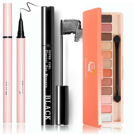 Eyeliner / Eye Shadow Palette / Lipstick / Brow Pencil / Does not fade, is water and sweat resistant