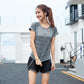 Yoga Clothing Short-sleeved Single Top Women's Running Sports Fitness Clothing Beginners Fabric Soft Sweat-absorbent Clothing Sexy