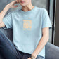 Short-sleeved T-shirt Men's Loose Cotton T-shirt Summer Fashion Brand Men's Half-sleeve Plus Size Men's Thin Print All-match Casual Shirt